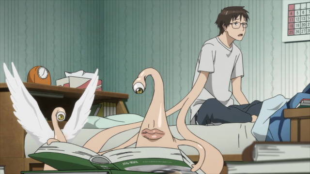 Não sei porque o Shinichi se incomoda, é o sonho de todo colegial ter uma mão que estuda em seu lugar